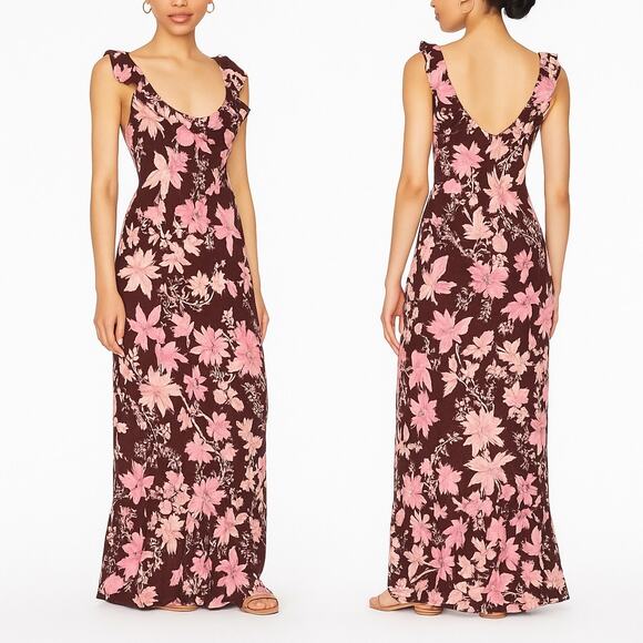 Free People Remind Me Maxi Slip Dress Flowy Floral Feminine Flirty Romantic | M - Picture 1 of 11